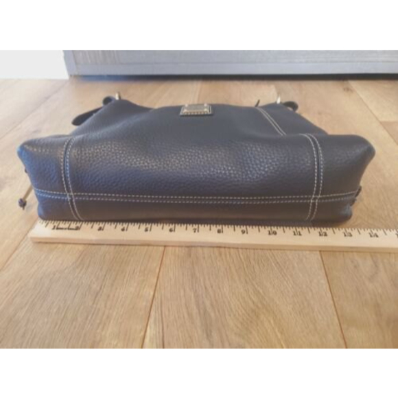 Dooney & Bourke Bkack Leather Pebble Small East/West Slouch Handbag Purse - Picture 11 of 12